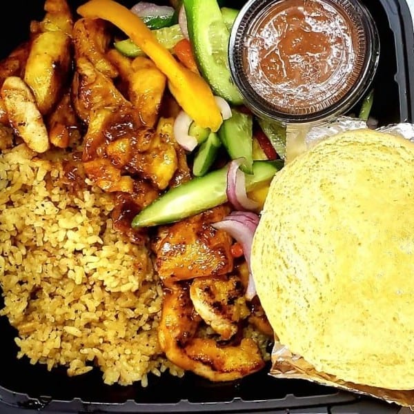 Chicken Satay Platter.